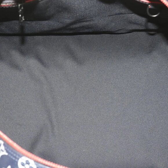 LOUIS VUITTON Monogram Ink Keepall Bandouliere 50 Bag Navy M43684 LV Auth 37879A - Picture 10 of 16